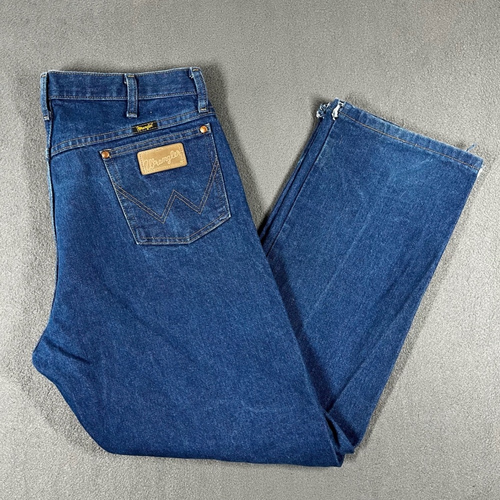 Wrangler 13MWZ Cowboy Cut Jeans 36x30 Western Fit Blue Denim Y2K Workwear